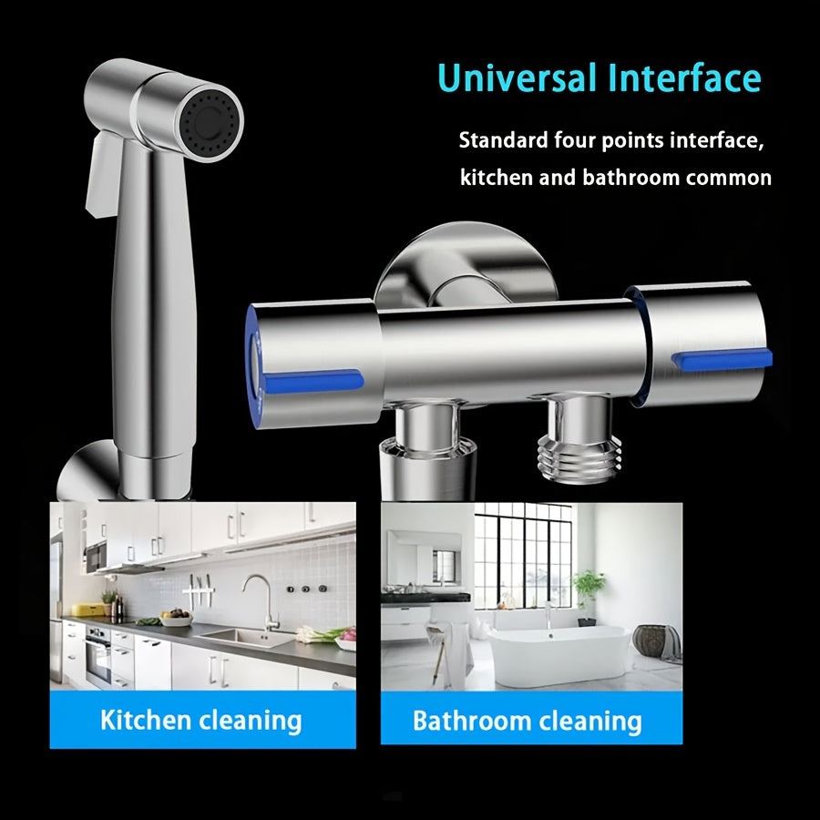 [Bestseller] Nerjaveyka po'latdan yasalgan qo'l bidet purkagich to'plami, elektr talab qilinmaydi, gigiena yaxshilash uchun hojatxona dush ulanishi|Zamonaviy hammom|Moslashuvchan shlangni o'z ichiga oladi