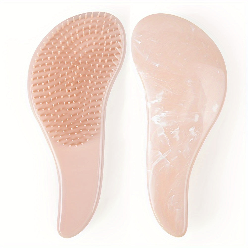 Peine desenredante portátil con diseño de cielo estrellado para masaje y peinado del cabello