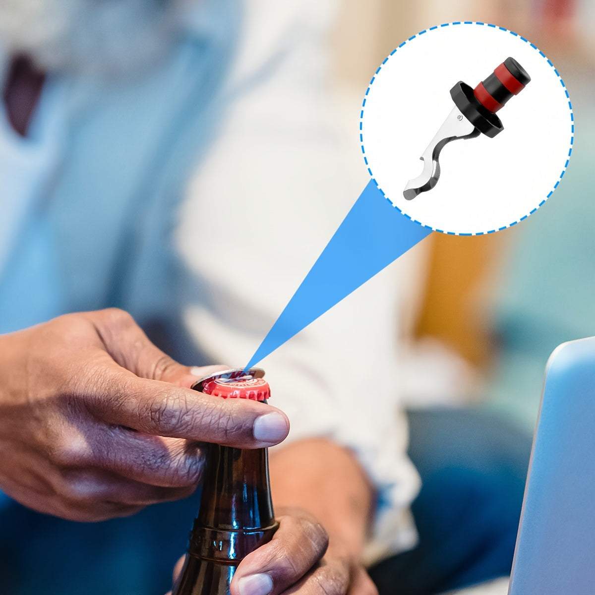 Stainless Steel Wine Stoppers Set for Preserving Freshness Leak-Proof Dishwasher Safe