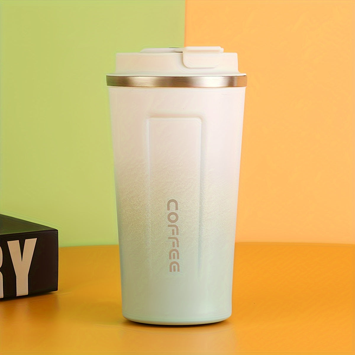 Gradient Color Travel Mug Stainless Steel Vacuum Insulated 380ml 13oz Portable Drinkware