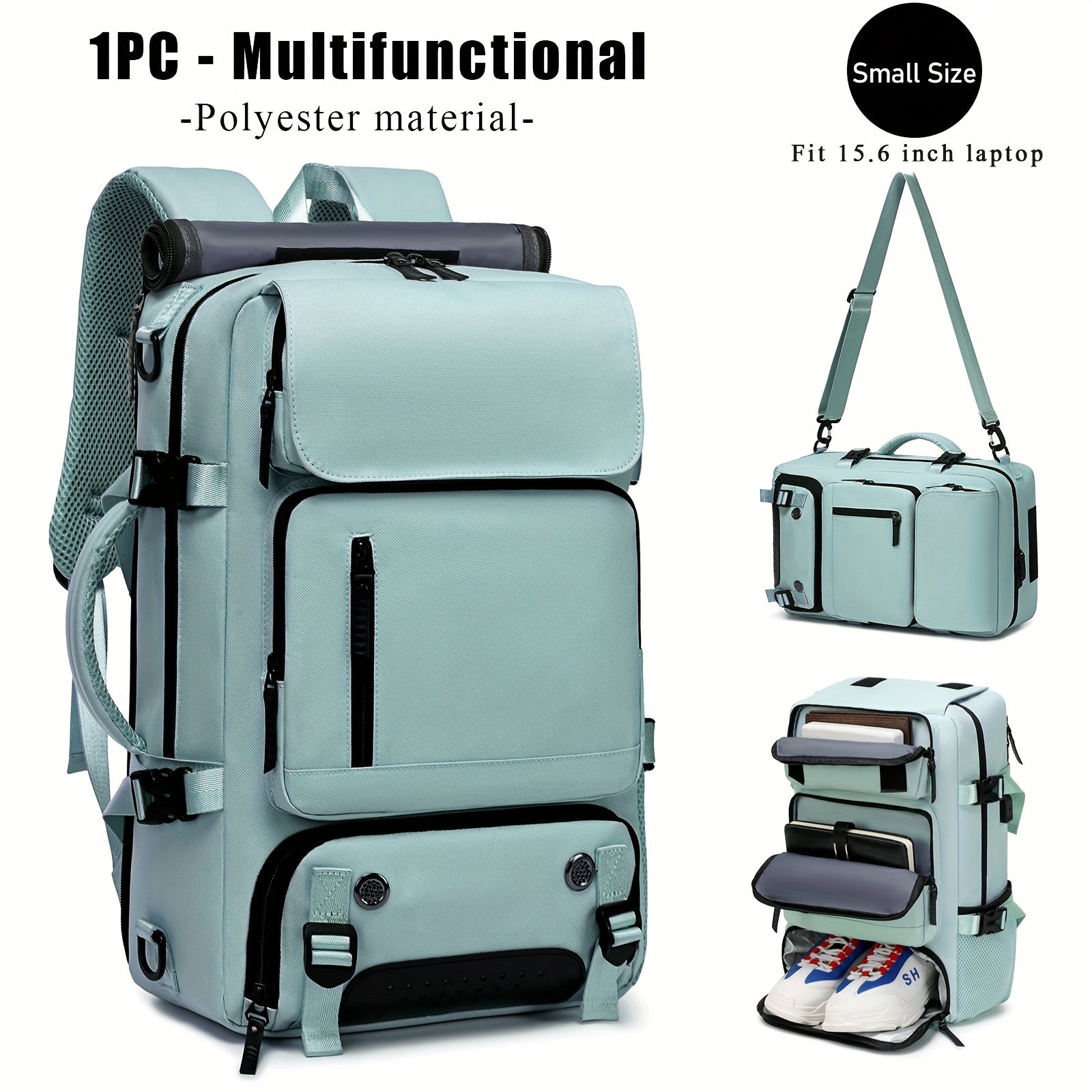 Kengaytirilgan katta ruksak, oyoq kiyim bo'limi va USB porti bilan ochiq havoda faoliyatlar, biznes va kollej uchun. Erkaklar va ayollar uchun ajoyib sovg'a g'oyasi.