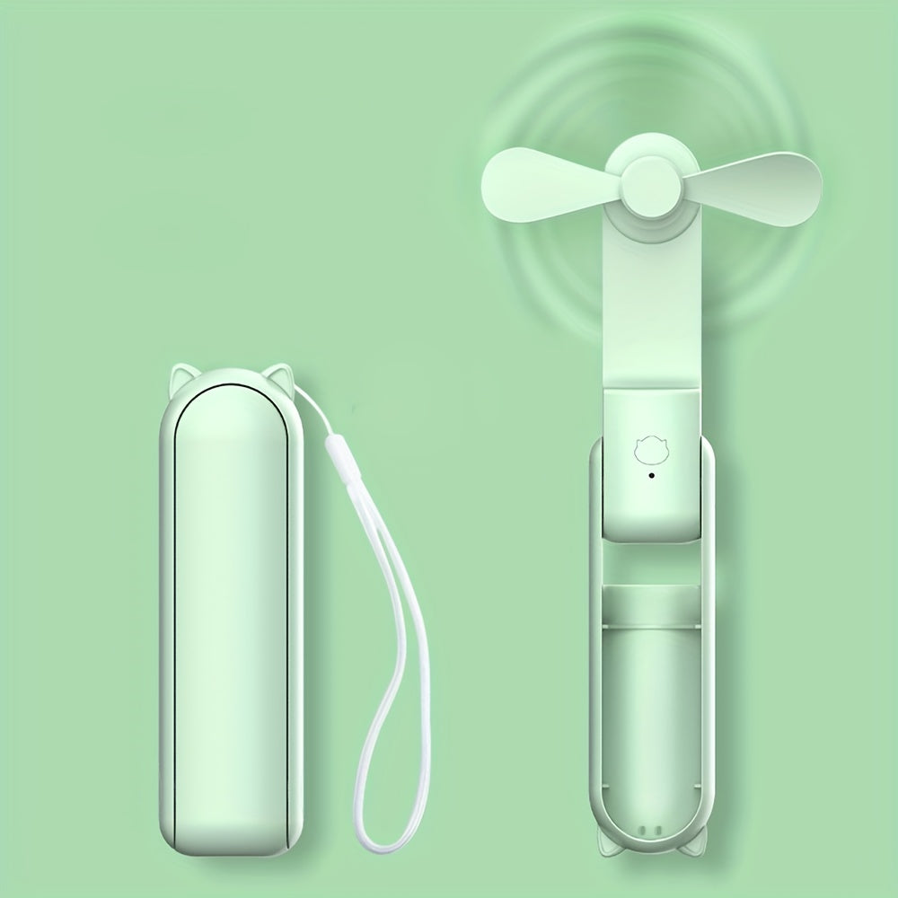 Mini Portable Fan with USB Rechargeable Battery and Auto Shut-Off