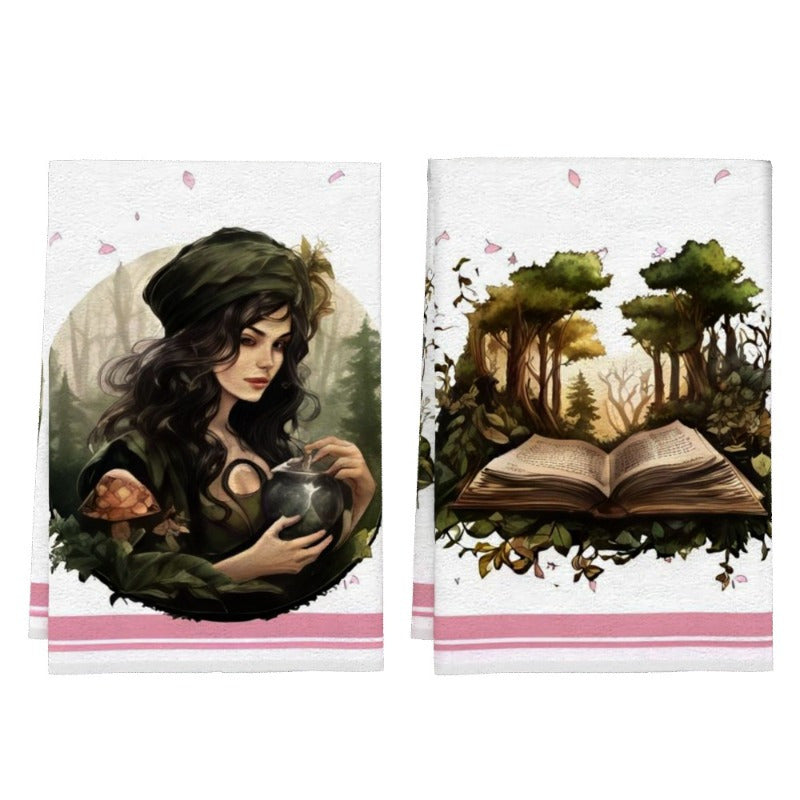 Easter Kitchen Towels Set 18x66cm Soft Absorbent Decorative Cleaning