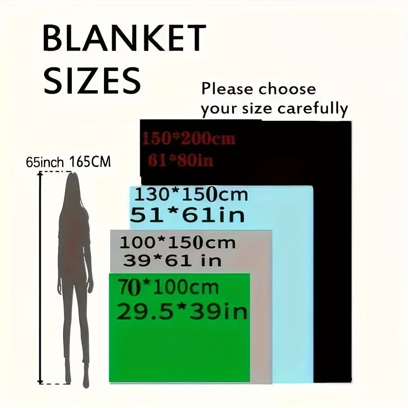 Custom Photo Throw Blanket with Contemporary Design, All-Season Polyester, Machine Washable