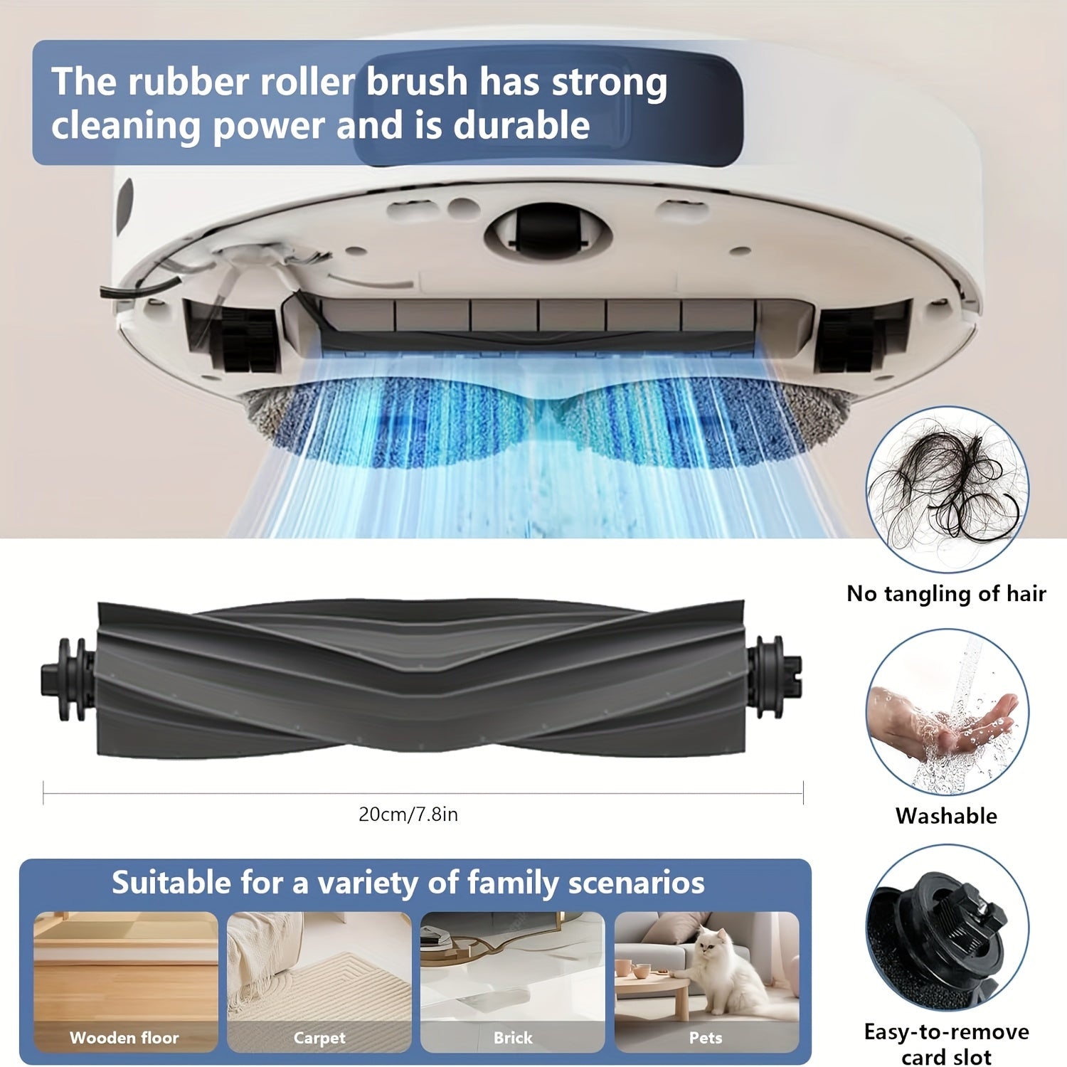 Replacement Vacuum Cleaner Accessories Kit for X40 Ultra Main Brush Side Brushes Filters Mop Pads