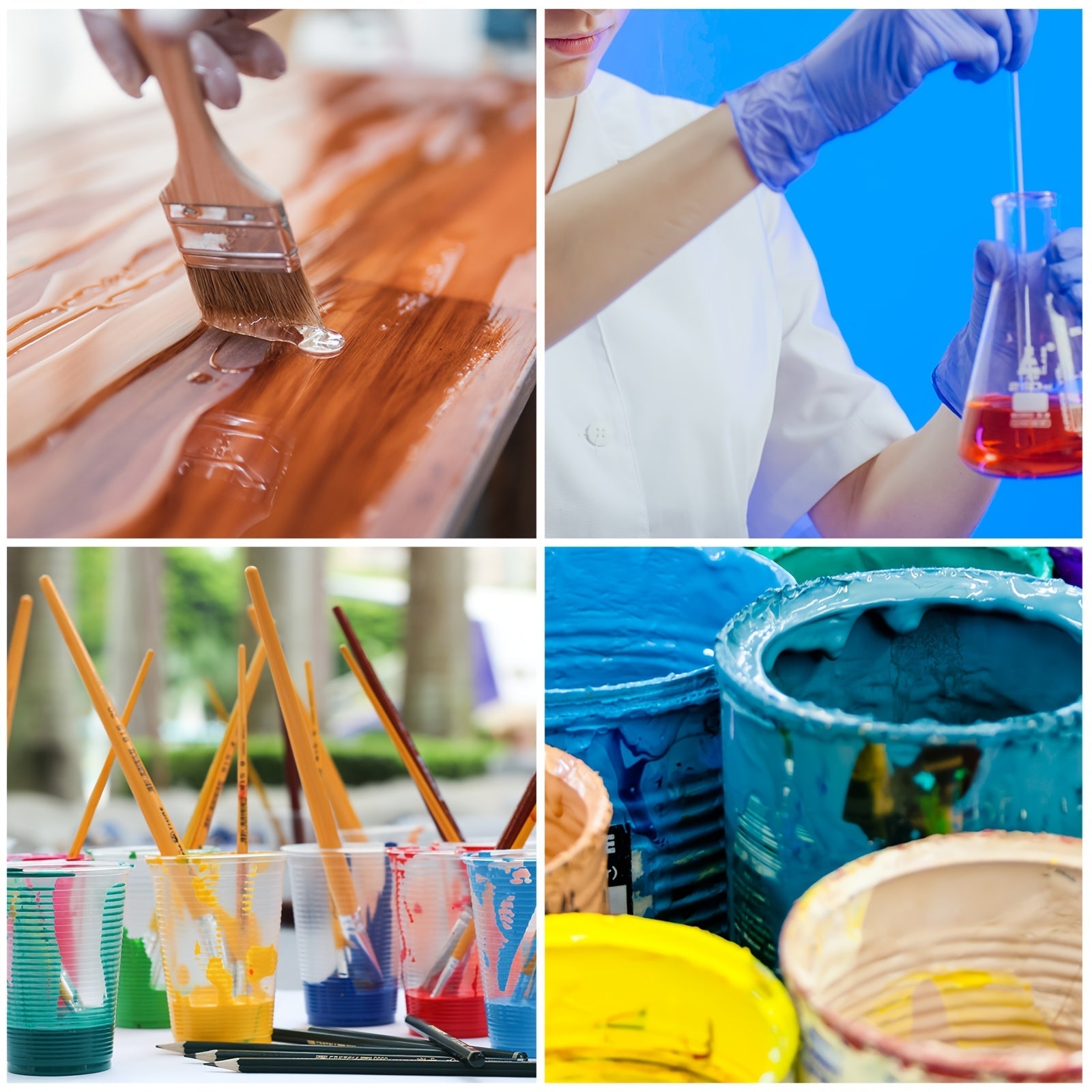 Juego de 6 varillas de mezcla de resina para mezcladora eléctrica de mano para proyectos de resina dura