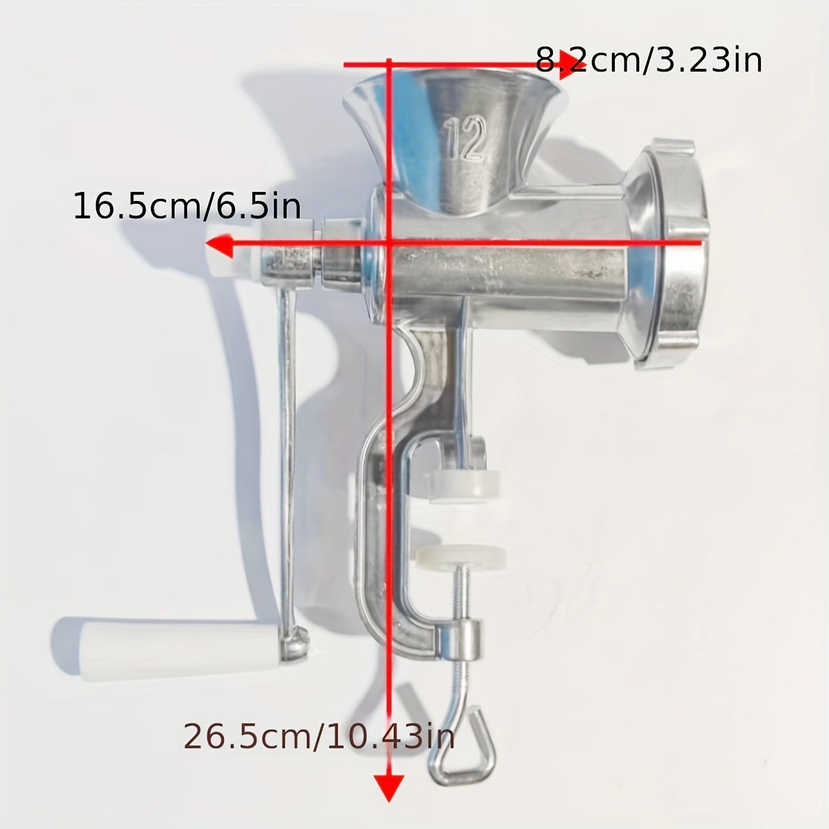1-10L sig'imli alyuminiy go'sht maydalagich, qo'lda kolbasa to'ldiruvchi mashina, qo'l quvvatida kolbasa tayyorlovchi, uyda tayyorlangan kolbasa uchun mustahkam go'sht maydalagich, kolbasa qoplama asbobi bilan birga, elektr energiyasi talab qilinmaydi.
