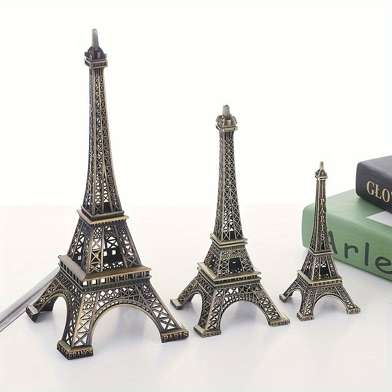 Cast Iron Eiffel Tower Statue Indoor Outdoor Home Decor No Electricity