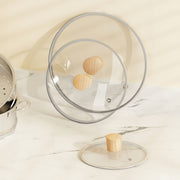 Glass and Stainless Steel Cookware Lid for Soup and Boiled Pots