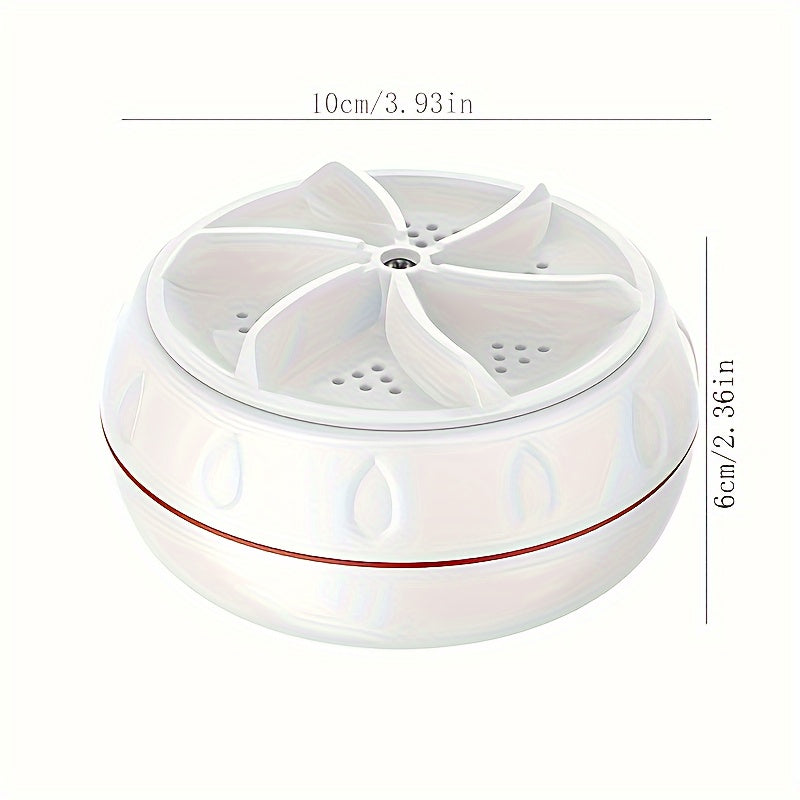 Mini portativ plastik paypoqlar va ichki kiyimlar uchun yuvish mashinasi, batareya kiritilmagan.