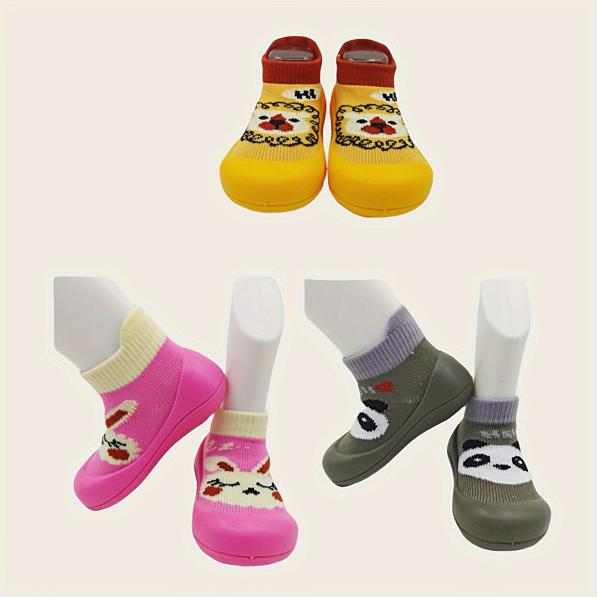 Toddler Slip-On Shoes for Boys and Girls Cartoon Pattern All-Season Fabric Sole