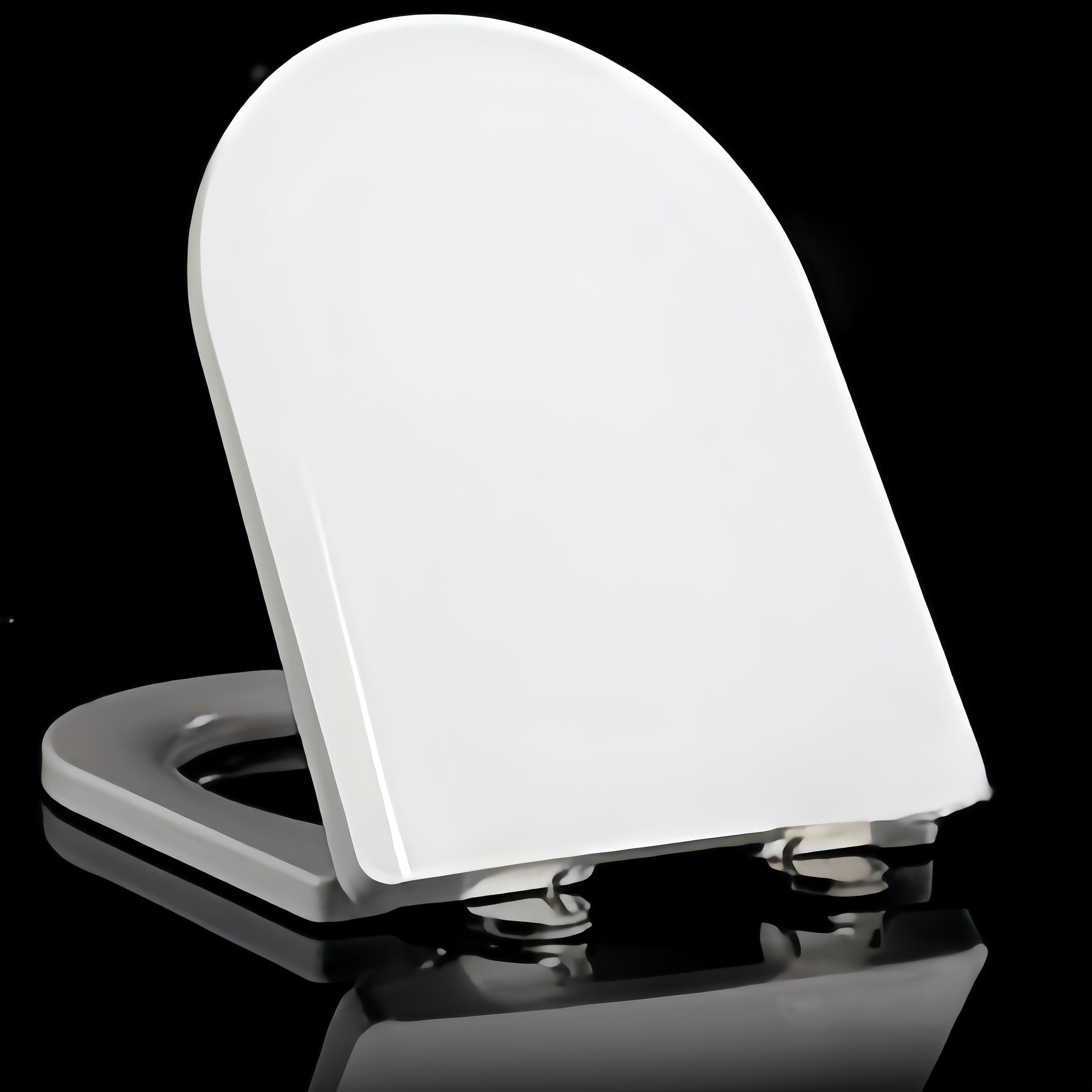 Universal Medium U-Shaped Toilet Seat with Vintage Design Comfort-Height Elongated Plastic