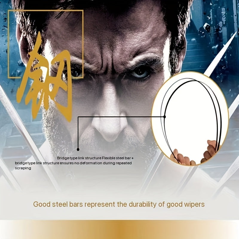 Universal Silicone Windshield Wiper Blades 19mm Connector 14-28 Inch Quick-Release