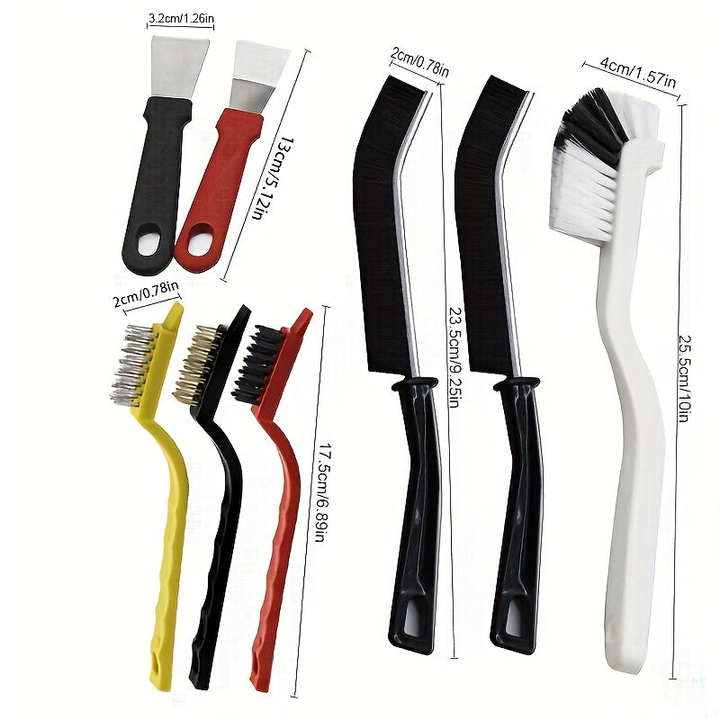 Multifunctional Cleaning Brushes Set for Kitchen Bathroom and Outdoor Use