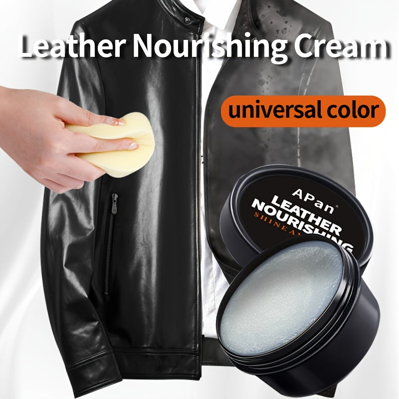 Leather Care Cream 58g for Leather Jackets Shoes Bags Sofas Nourishing