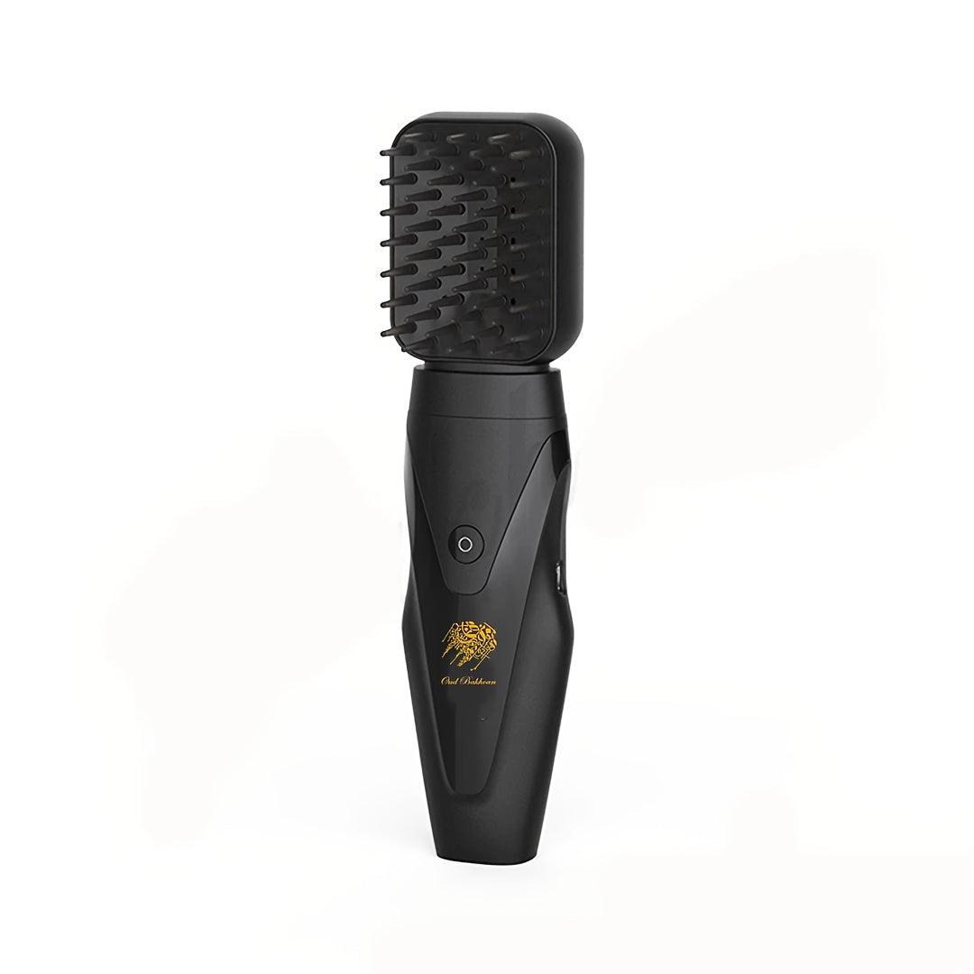 USB-заряжаемый триммер для волос с ароматерапевической насадкой в элегантном черном дизайне, литиевая батарея, сменные насадки, портативный инструмент для ухода за мужчинами, стильный и изысканный.