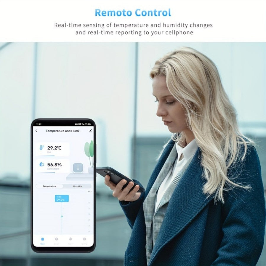 WiFi Smart Thermometer Hygrometer Indoor Temperature Humidity Sensor USB Power Greenhouse Cellar Monitoring