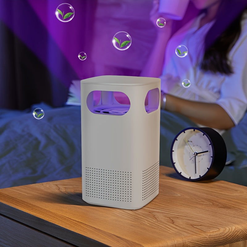 Desktop USB Air Purifier with Blue Light Eliminates Odors Smoke