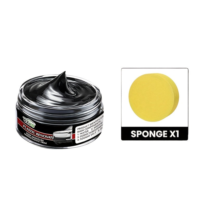 Cera de brillo y protección para neumáticos universal - Recubrimiento de brillo negro para coches