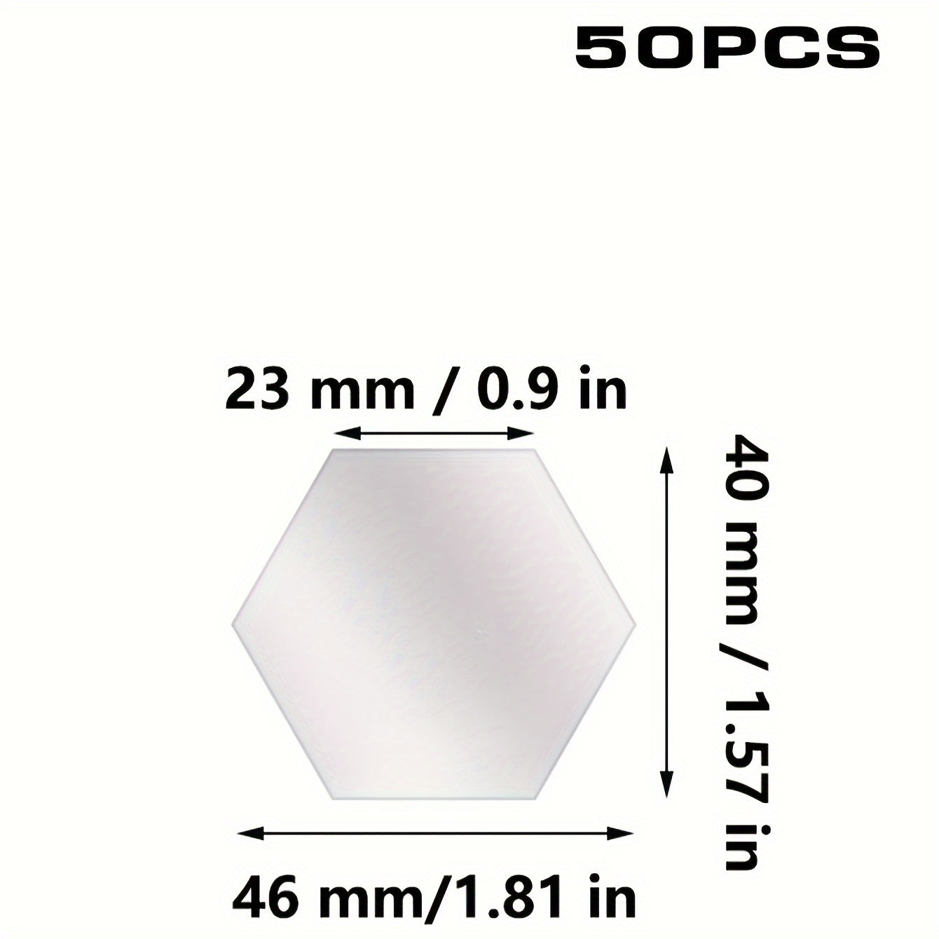 Hexagonal Mirror Wall Decals for Bathrooms Bedrooms Dorms Offices Gyms