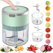 250ml USB Rechargeable Electric Garlic Chopper Vegetable Grinder 1500 RPM Motor