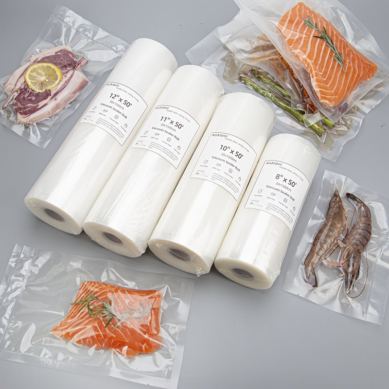 15 Meter Vacuum Sealer Bags Combo Pack in 4 Sizes Food Freshness Preservation