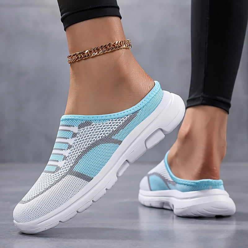 Women's Mesh Slip-On Sneakers, Breathable Comfortable Casual Shoes