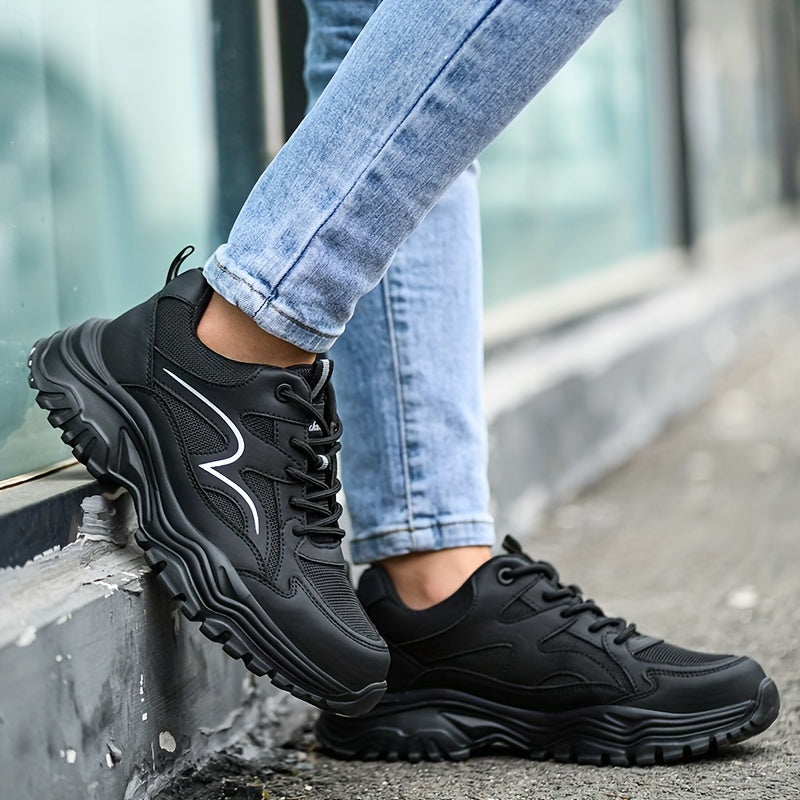 Women's Lightweight Steel Toe Safety Shoes Breathable Anti-Puncture Work Shoes