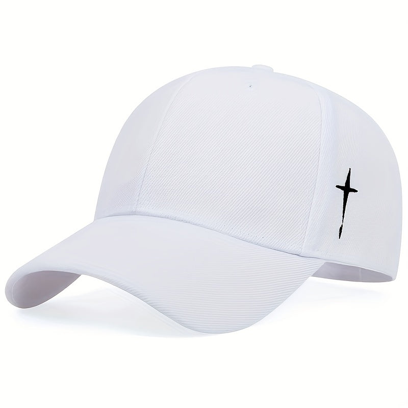 Men's Adjustable Cross Baseball Cap for Spring Summer Fall Gifts