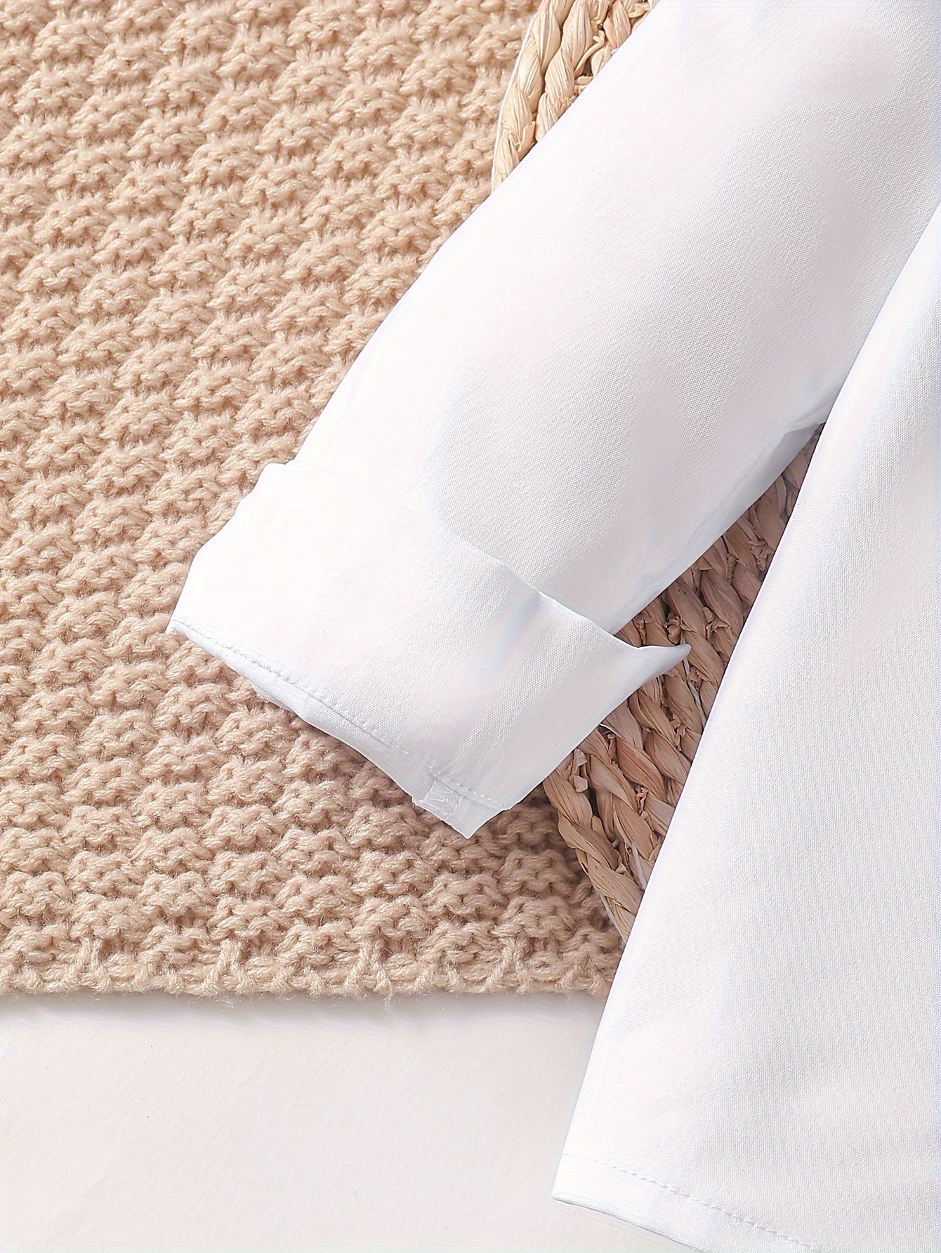 Boys' Casual Two-Piece Suit Long Sleeve Shirt and Striped Pants Fall Winter