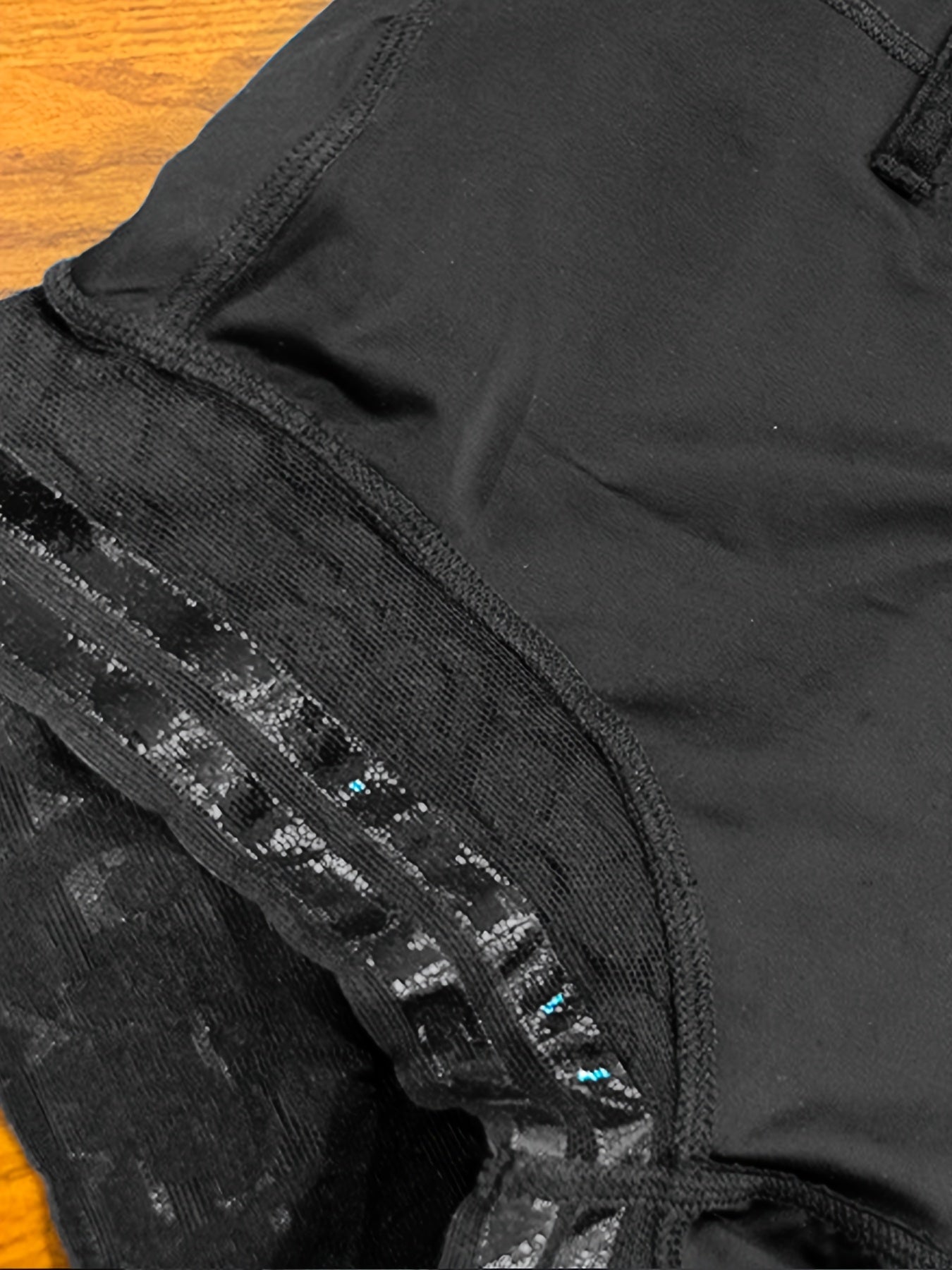 High-Waisted Mesh Hip Cincher Shorts with Lace Detail for Summer Body Shaping Breathable Nylon Elastane