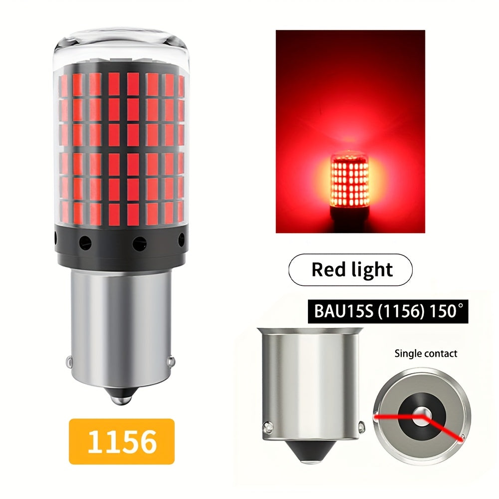 2Pcs Bright LED Bulbs 1156 BA15S Canbus Car Brake Reverse Turn Signal