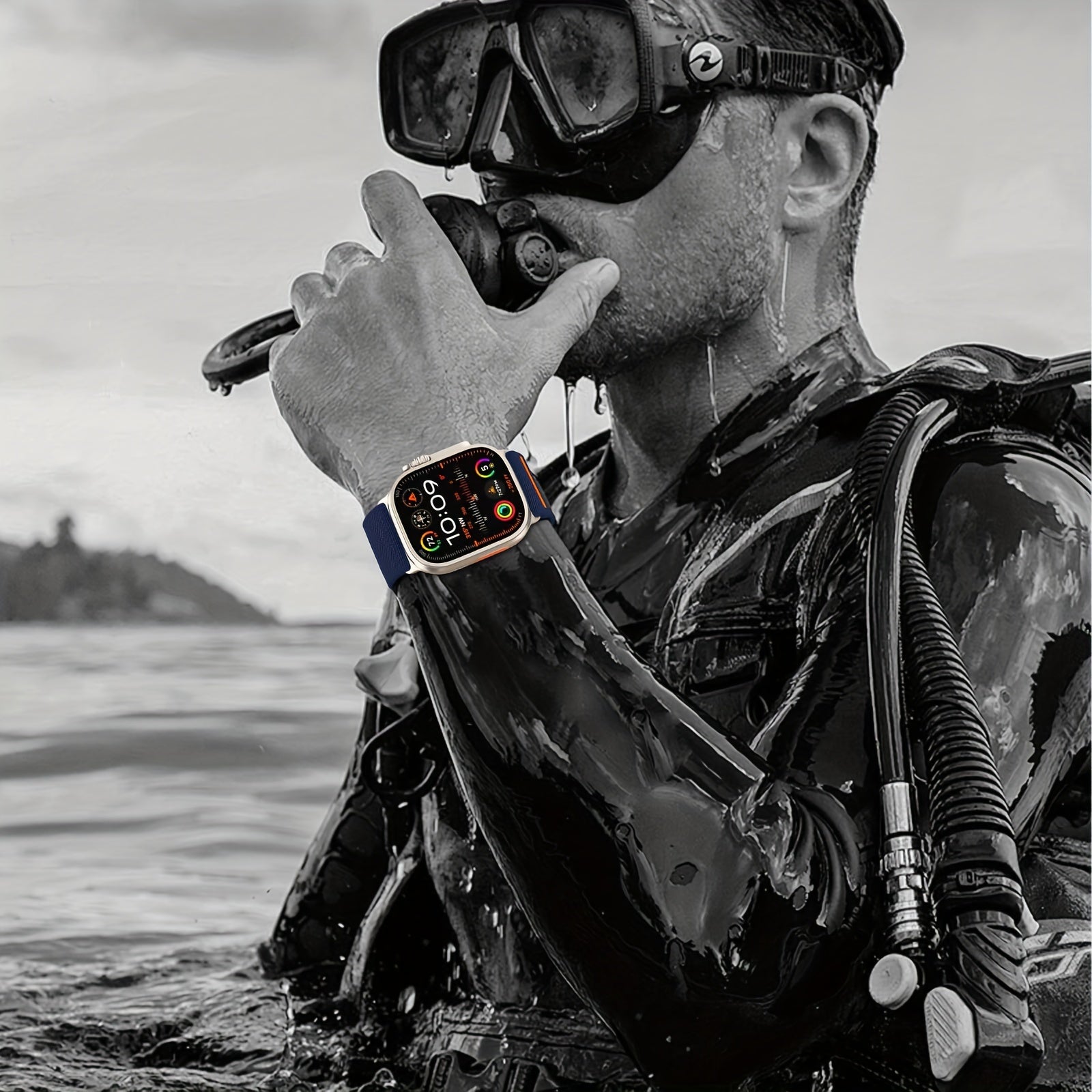 Stretchy Nylon Sport Band for Apple Watch Ultra Series 42mm 49mm Men Women