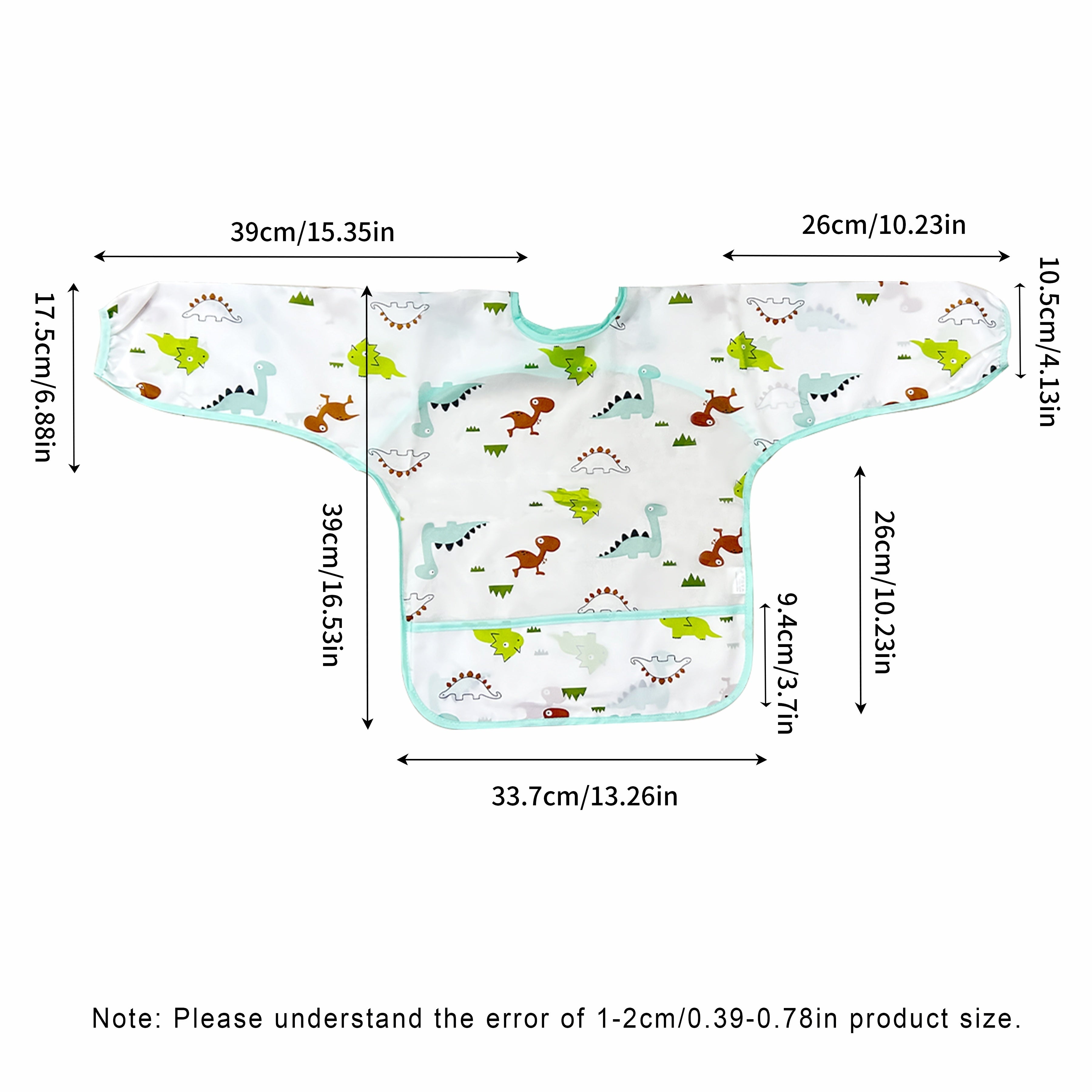 Bolalar uchun suv o'tkazmaydigan multfilm bilan oziqlantirish bibsi, yuviladigan smock, Pashka sovgʻasi