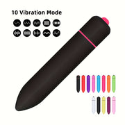 Female Anal and Clitoral Stimulating Bullet with Sharp Tip, 10 Speeds