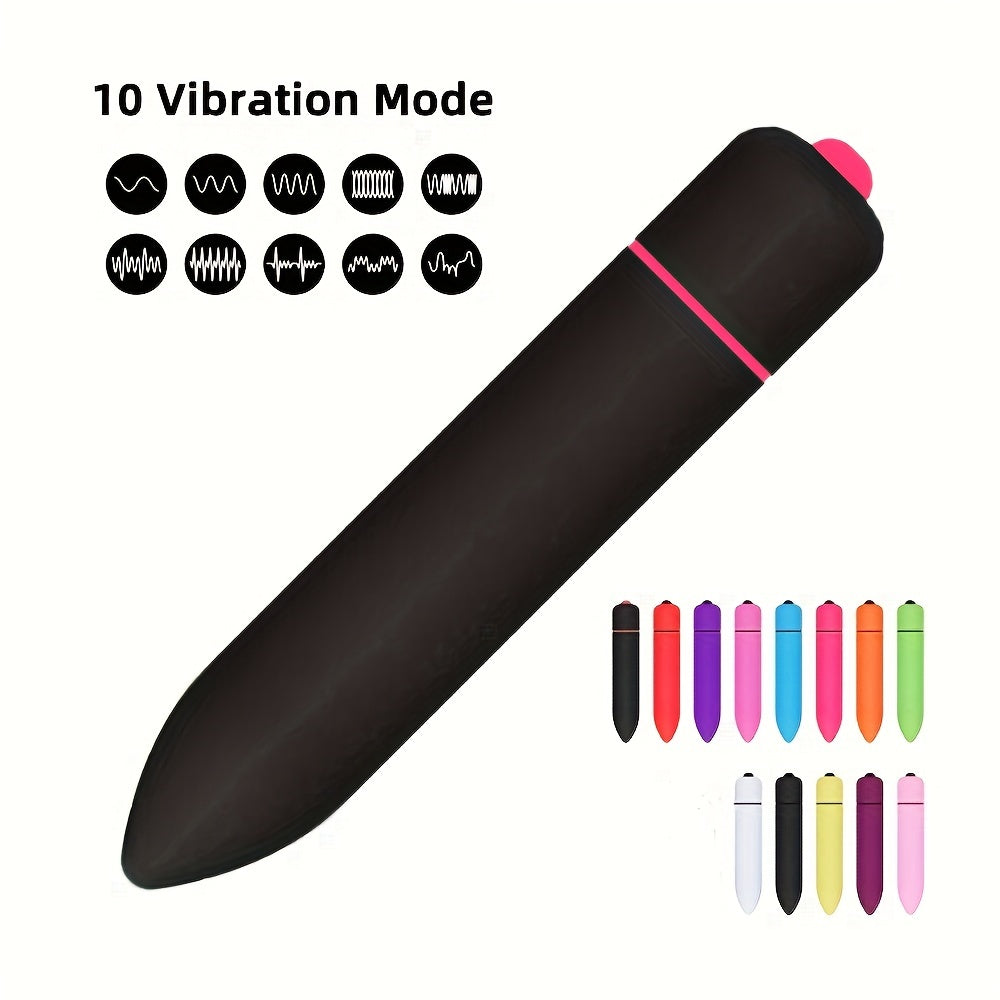 Female Anal and Clitoral Stimulating Bullet with Sharp Tip, 10 Speeds