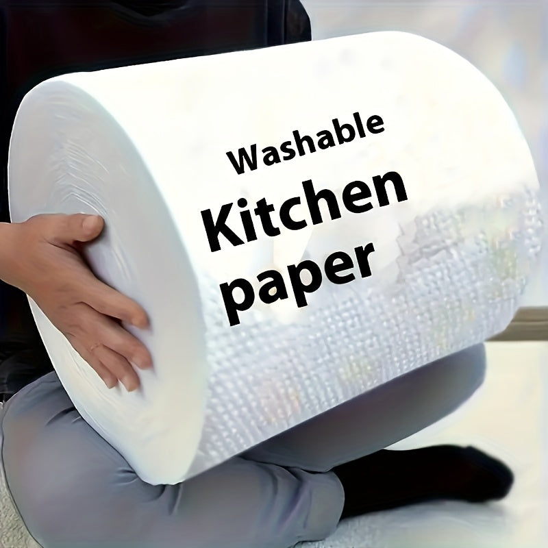 200 Pack Kitchen Paper Towels, 1-Ply Disposable Cleaning Cloths for Wet or Dry Use