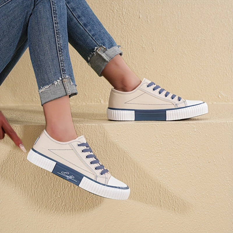 Women's White All-Season Sneakers Breathable Comfortable Versatile