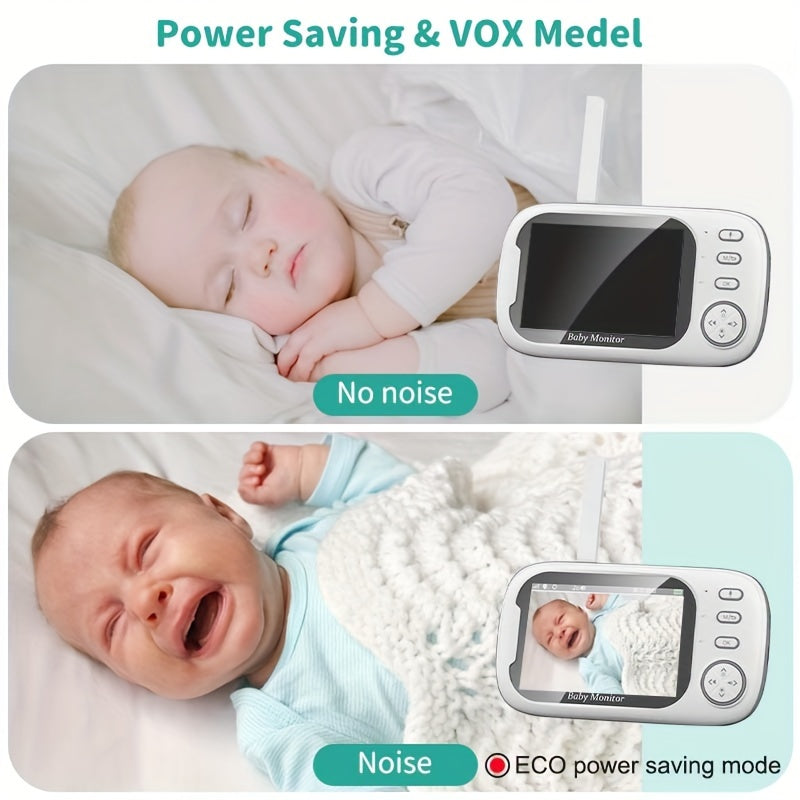 Baby Monitor 720P Camera 8.89cm LCD Wireless Video Night Vision Two-Way Audio