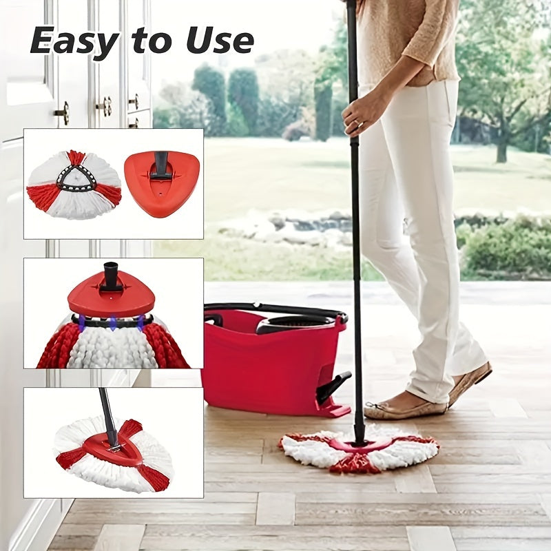 Oq Vileda O-Cedar mikroto'qima aylanuvchi mopu to'ldirish boshligi, 1 dona, batareyalarga ehtiyoj sezmasdan yashash xonalaridagi pollarni osonlik bilan tozalaydi.