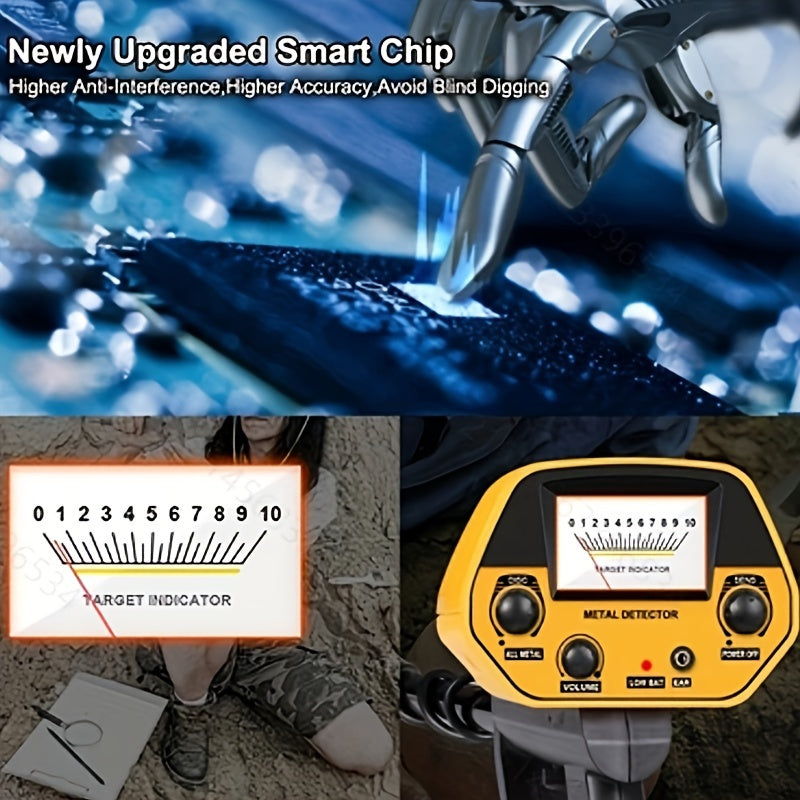 Professional Metal Detector for Adults with Adjustable Length and 200mm Search Coil