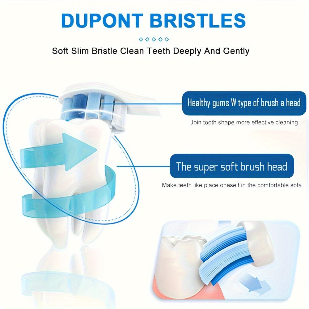 Elektr tozalash cho'tkasi, 6 rejimli, tishlarni oqartirish to'plami, almashtiriladigan boshlar bilan