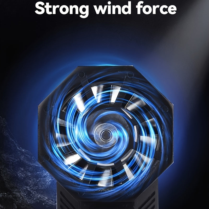 High-Speed Turbojet Blower Rechargeable USB Dust Remover Black for Car Electronics