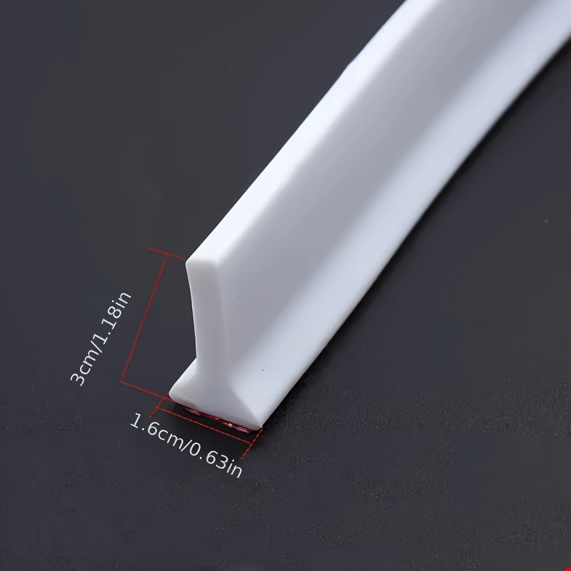 Гибкий порог для душа, водяной барьер высотой 3 см, мягкий TPE, барьер для пола в ванной