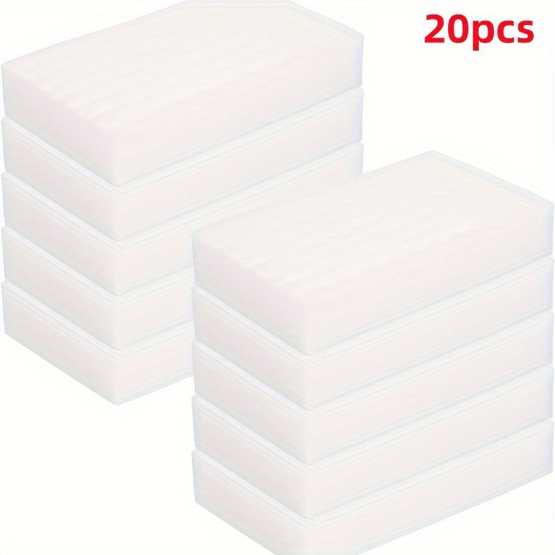 Oq Melamin tozalash gubkalar to'plami devorlar, pechlar, derazalar va hammomlar uchun