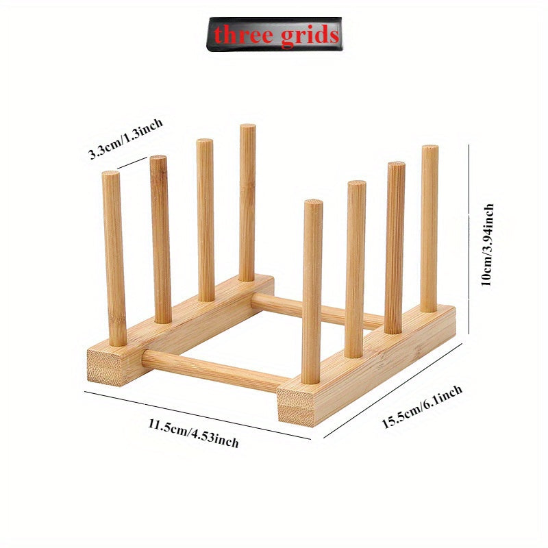 Premium bambuk idishlar uchun qattiq qopqog'li va drenaj tizimli idishlar uchun rack