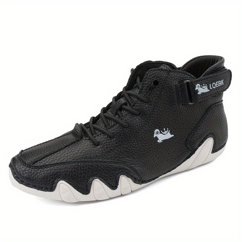 Women's Leather Low-Top Lace-Up Boots Comfortable All-Season Trendy