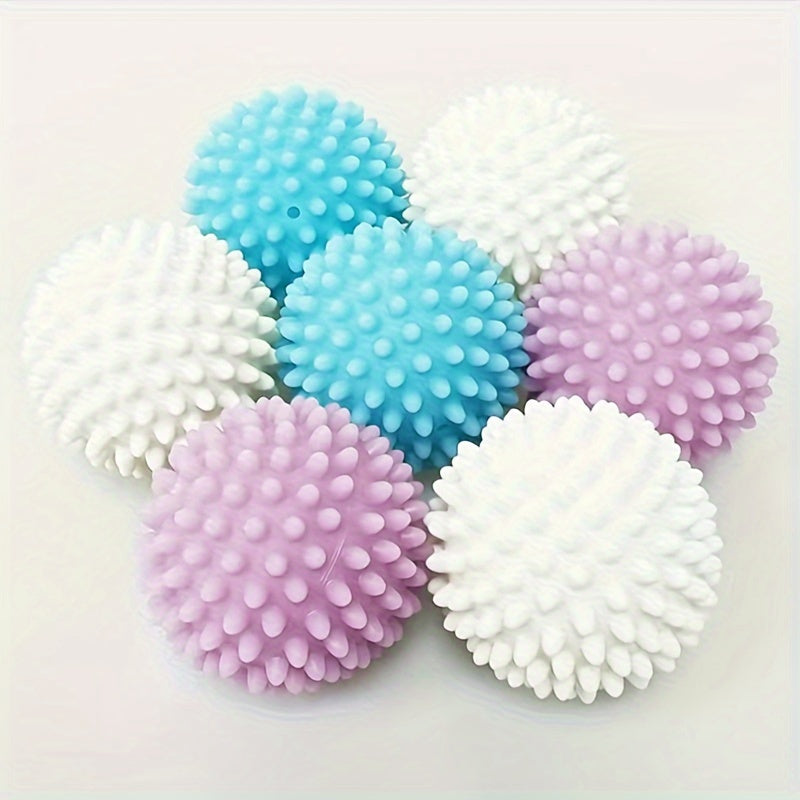 Set of 4 Reusable Laundry Balls with Lint Remover Fabric Softener Anti-Roll Wrinkle Reducer