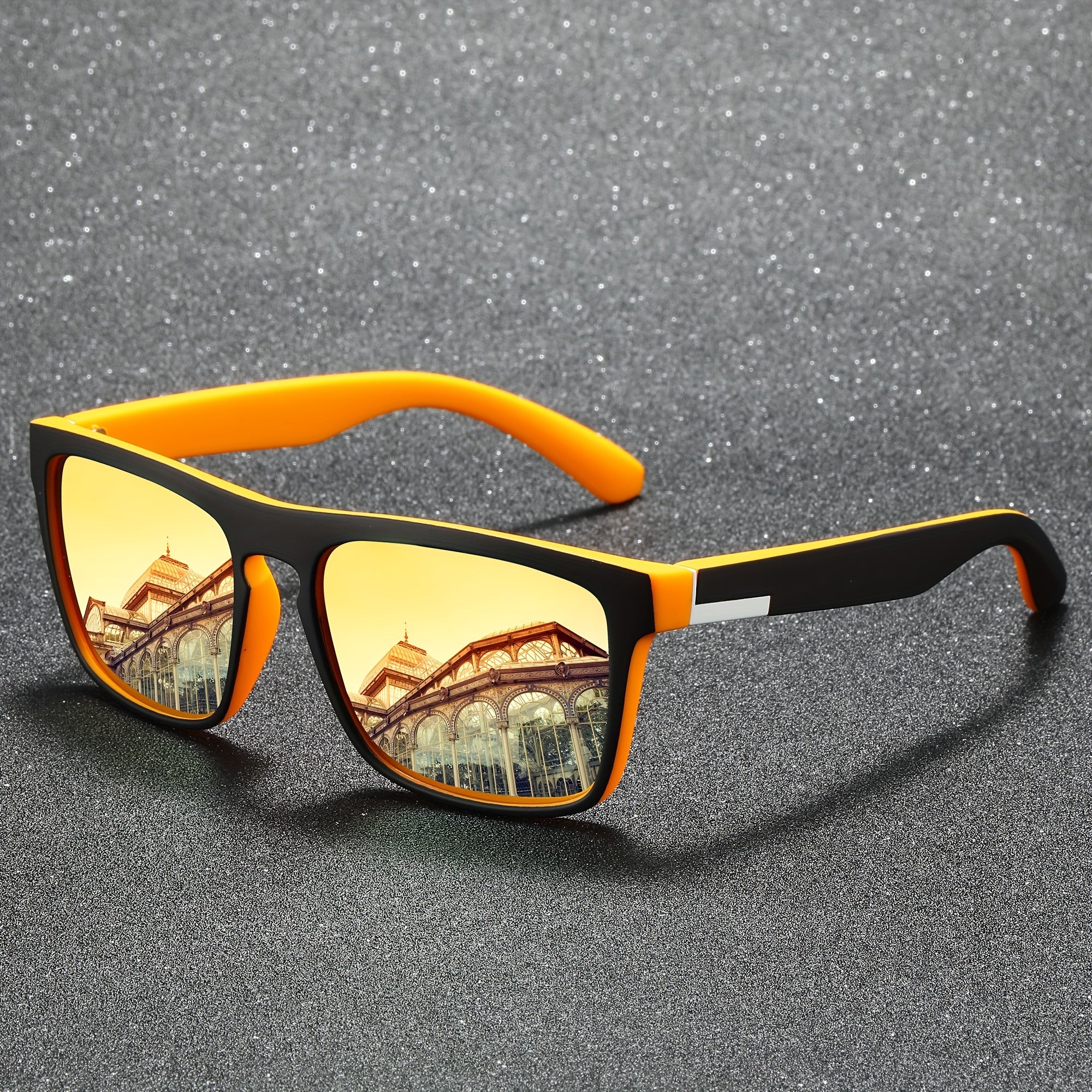 Men's Sports Sunglasses Full Rim Polycarbonate Frame Anti-Reflective Lenses for Outdoor Activities