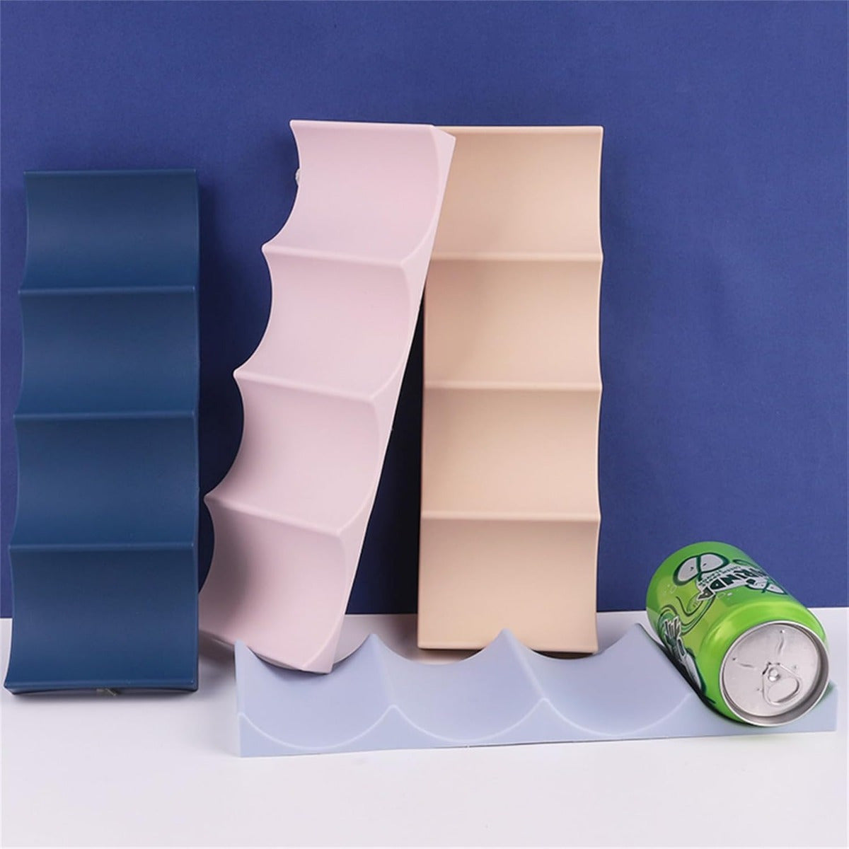 Soporte para copas de plástico, soporte para latas y botellas, organizador de bebidas independiente